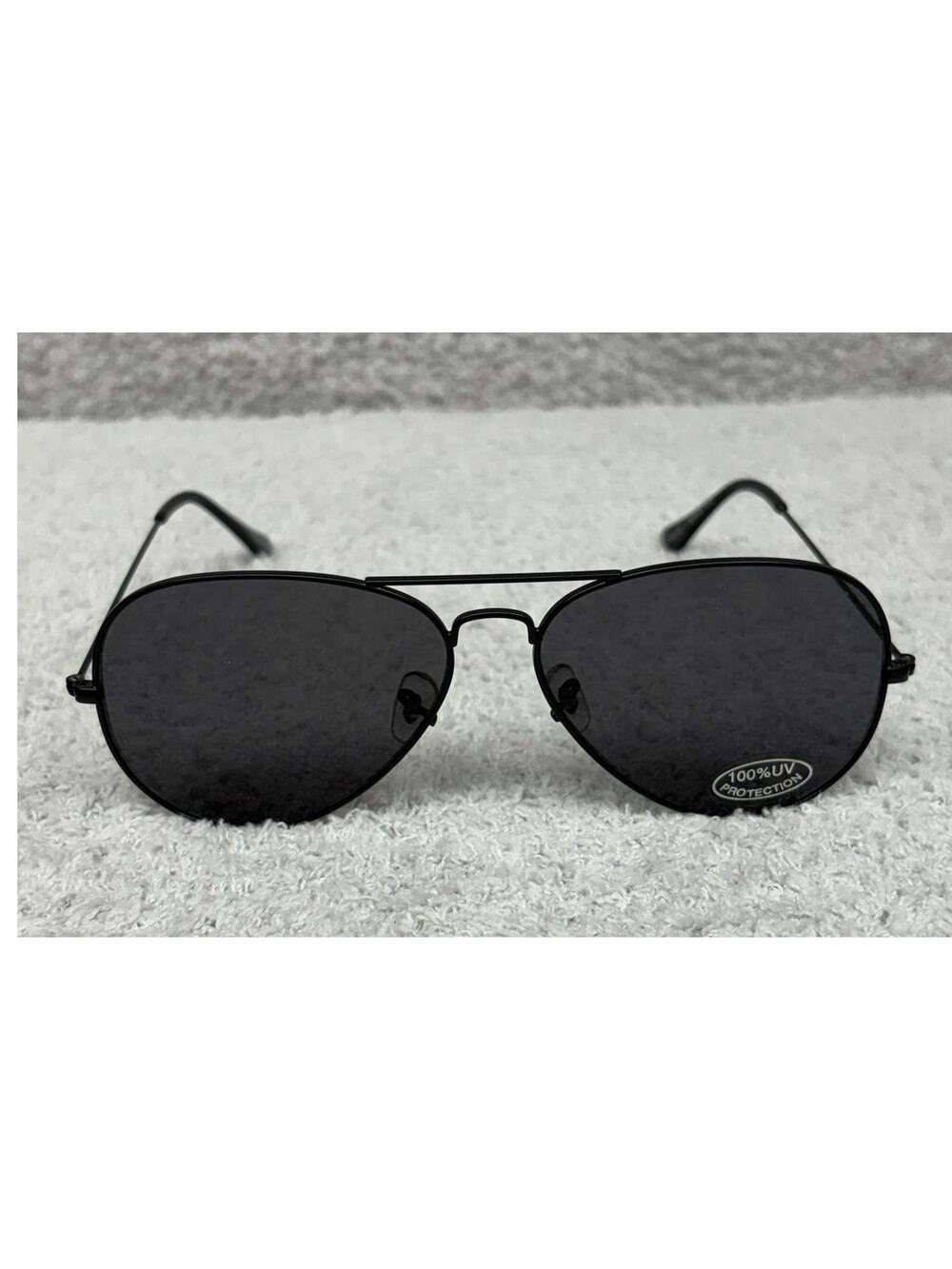 NWB Freyrs Eyewear Black Morgan Aviator Sunglasses  #74165